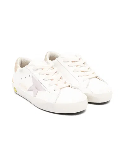 Golden Goose Kids' Super-star Sneakers In White