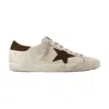 Golden Goose Star Suede Upper And Heel Sneakers In White