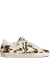 Golden Goose Pony Hair Super-star Sneakers In White