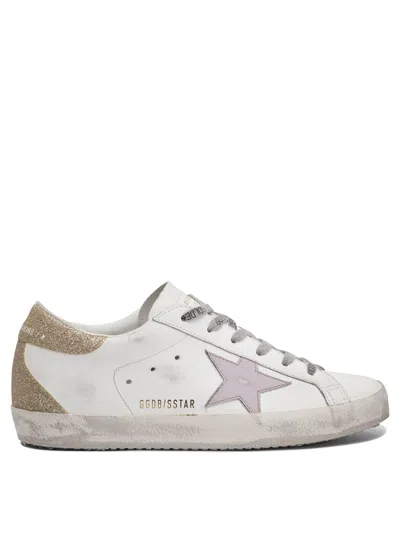 Golden Goose Deluxe Brand Women White Leather Super Star Classic Sneakers In Neutral