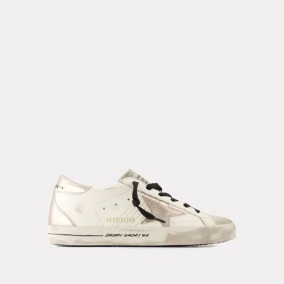 Golden Goose Super Star Trainers In White