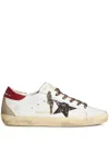 Golden Goose 20mm Super-star Leather Blend Sneakers In White