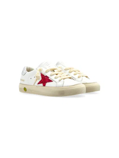 Golden Goose Kids' Super-star Sneakers In White