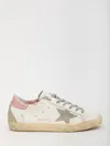 Golden Goose Women Suede Super Star Sneakers In White Ice Light Pink