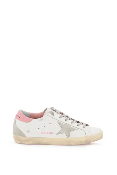 Golden Goose Super-star Sneakers In White Ice Light Pink (white)