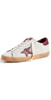 GOLDEN GOOSE SUPER-STAR SNEAKERS WHITE/BORDEAUX