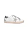 Golden Goose Super Star Sneakers In White/ice/dark Gray