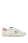 Golden Goose Deluxe Brand Woman Multicolor Leather Super Star Classic Sneakers In White/silver/pink (white)