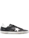 Golden Goose Super Star Sneakers With A Worn Effect In Black