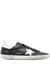 Golden Goose Super Star Sneakers With A Worn Effect In Black