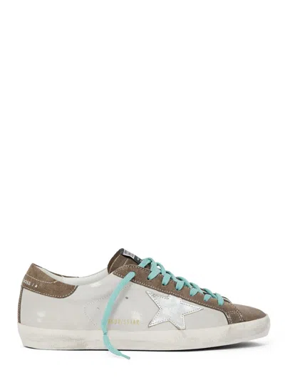 Golden Goose Super-star Sneakers With Suede In White