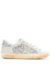 Golden Goose Star Design Suede And Glitter Sneakers In Multi
