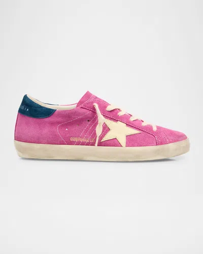 Golden Goose Super-star Suede Low-top Sneakers In Multi