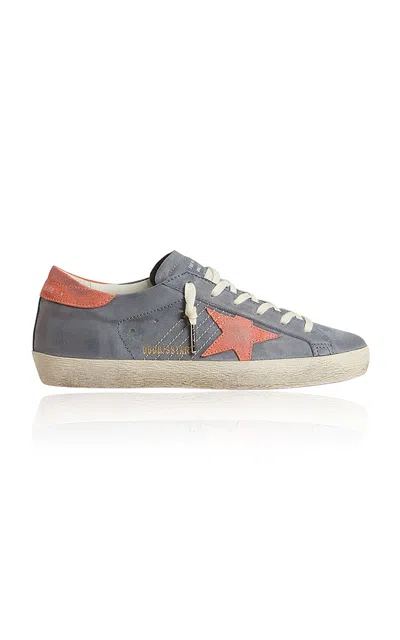 Golden Goose Super Star Suede Sneaker In Blue