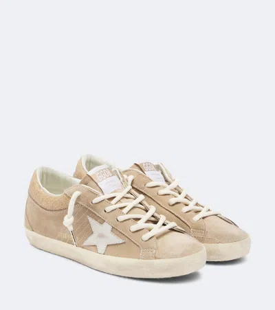 Golden Goose Super Star Suede Sneakers In Neutral