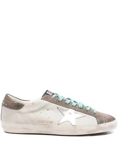 Golden Goose Super-star Leather Upper Suede Toe In White