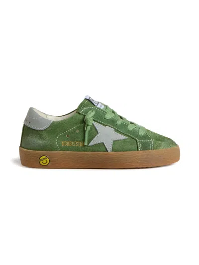 Golden Goose Babies' Super Star Suede Sneakers In Green