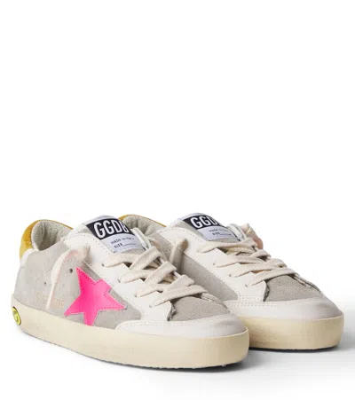 Golden Goose Kids' Super-star Suede Sneakers In Multi