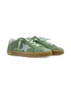 Golden Goose Super Star Suede Sneakers In Green
