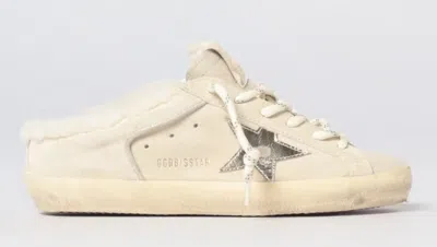 Golden Goose Super Star Suede Upper Laminated Star Shearling Lining In White
