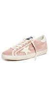 GOLDEN GOOSE SUPER-STAR SUEDE UPPER WITH EMBROIDERY SNEAKERS ASH ROSE/CREAM
