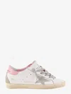Golden Goose Super-star Used-effect Leather Sneakers With Suede Profiles
