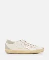 Golden Goose Superstar Distressed Leather Sneakers In White