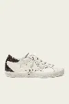 Golden Goose Super-star White Burgundy Leather Sneaker In White