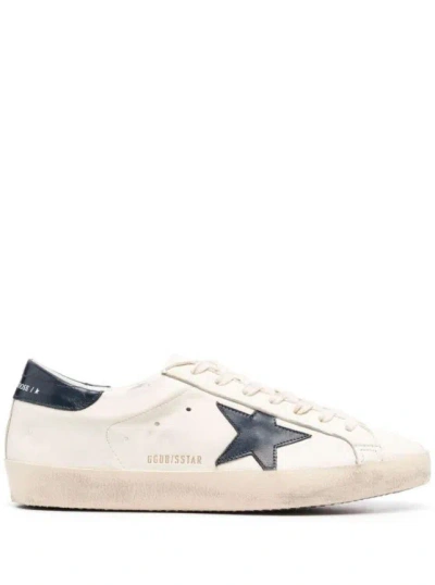 GOLDEN GOOSE SUPER-STAR' WHITE LOW TOP SNEAKERS