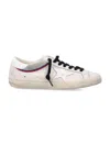 Golden Goose Multicolor Leather Super Star Sneakers In White/grey