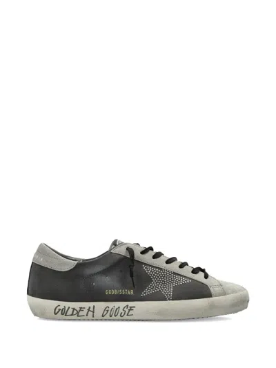 Golden Goose Deluxe Brand Men Superstar Leather Sneakers With Side Logo In Multi