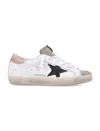 Golden Goose Superstar Leathere Upper Glitter Star Sneaker In Neutral