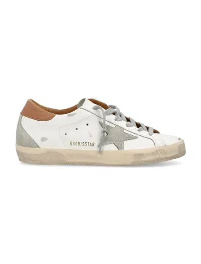 Golden Goose Super-star Woman Sneakers In White Light Brown