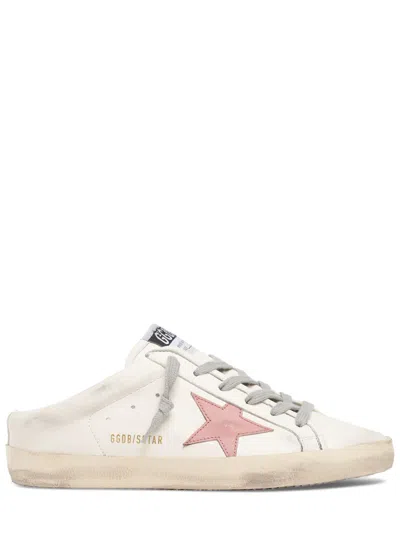 Pre-owned Golden Goose Super-star Women's White/pink Slip On Low Top Sneakers