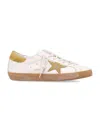 Golden Goose Leather Upper Sneakers With Suede Accents In Neutral