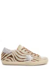 Golden Goose Sneakers Super Star Classic In Cavallino Stampato Donna In Neutral