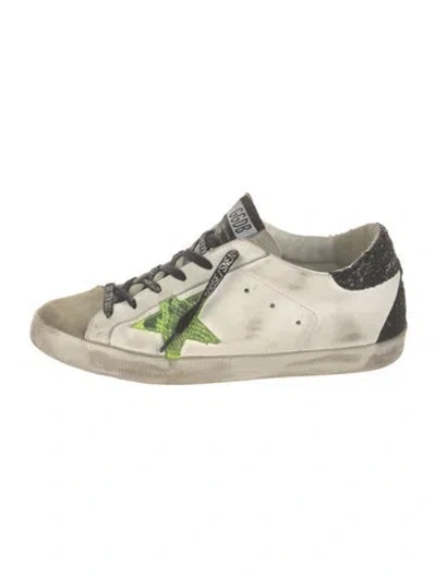 Pre-owned Golden Goose Super-star Athletic Sneakers In White