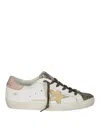 Golden Goose Women's White/platinum Super Star Trainer With Glitter Sneaker | Size 38 | Gwf00102f006236 In White