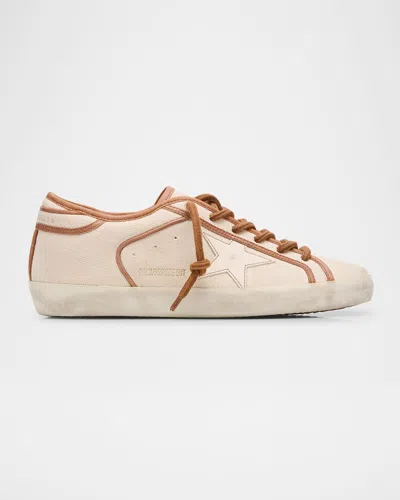 GOLDEN GOOSE SUPERSTAR CANVAS LOW-TOP SNEAKERS