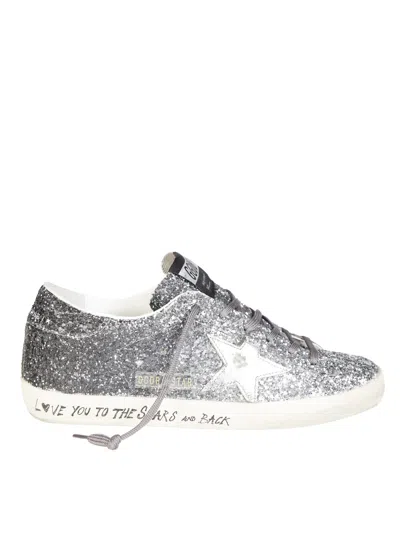 GOLDEN GOOSE GOLDEN GOOSE SUPERSTAR CLASSIC WITH LIST GLITTER SNEAKER