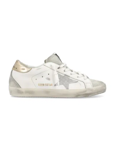 Golden Goose Superstar Crystal Star Sneaker In White,ice,crystal