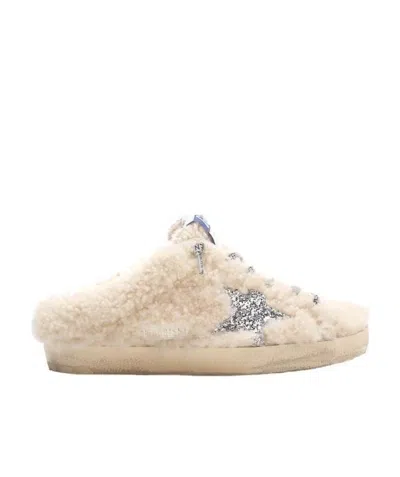 Golden Goose Superstar Distressed Slippers In Nude