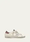 GOLDEN GOOSE SUPERSTAR GLITTER LEATHER LOW-TOP SNEAKERS