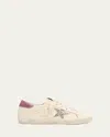 Golden Goose Superstar Glitter Leather Low-top Sneakers In Cream Platinum Wistful Mauve