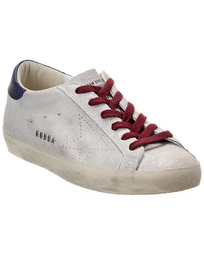 Golden Goose Superstar Glitter Suede Sneaker In Grey