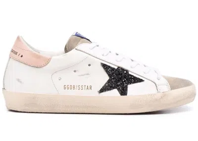 Pre-owned Golden Goose Superstar Glitter (women's) Sneakers In Black/white/pink