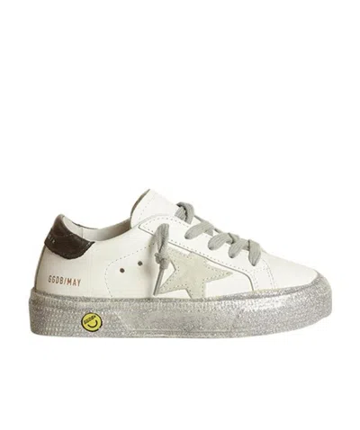 Golden Goose Superstar Glittered Low-top Sneakers In White
