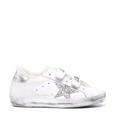Golden Goose Superstar Glitter-embellished Sneakers In White