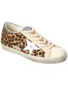 Golden Goose Super-star Leopard-print Leather Sneakers