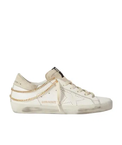 Golden Goose Superstar Imitation Casual Sneakers In White